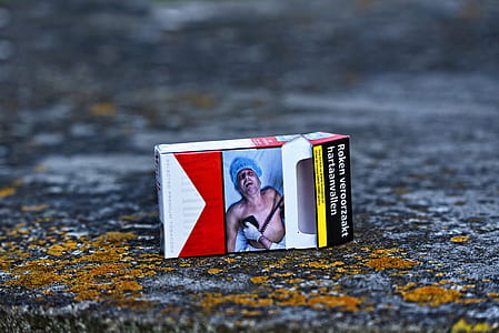 empty Marlboro flip-top cigarette box thumbnail