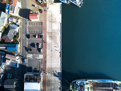 aerial photography of cruise ship on body of water thumbnail