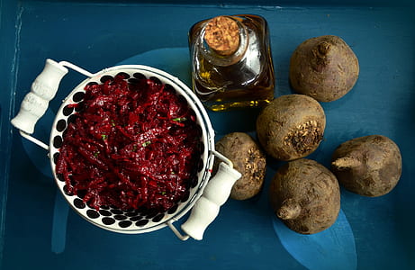 root crops near bowl and bottle thumbnail