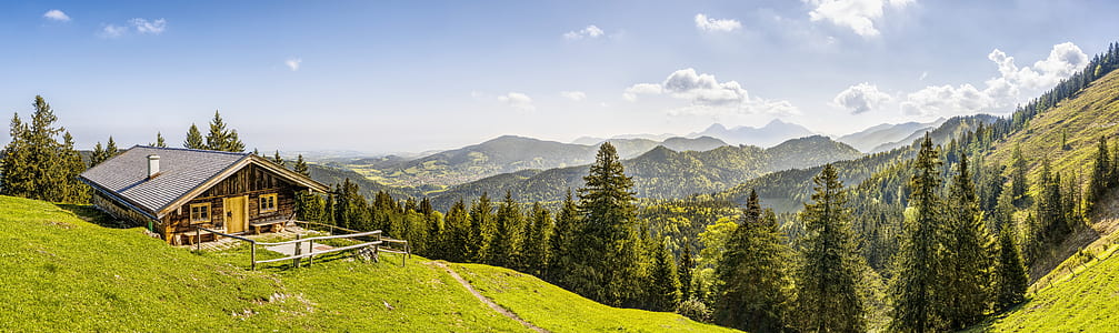 landscape photo of house on hill thumbnail