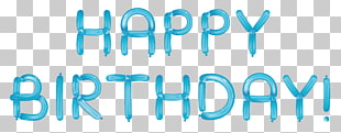 Birthday cake , Happy Birthday with Blue Balloons Transparent , Happy Birthday text overlay PNG clipart
