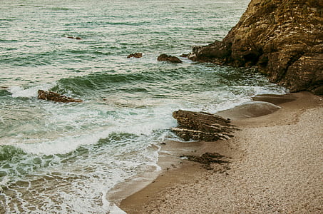 sea, nature, sand, water thumbnail