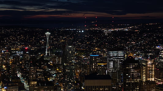 Space Needle during nighttime thumbnail