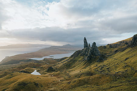 high-angle photography of mountain thumbnail