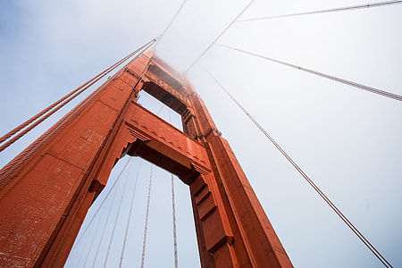 low-angle photo of Golden Gate Bridge thumbnail