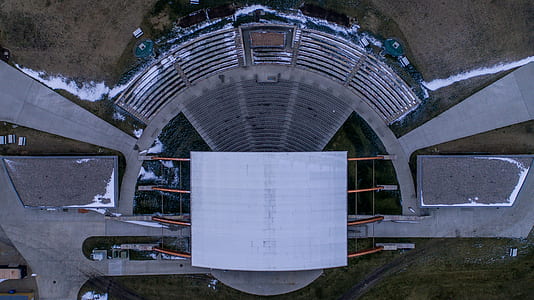 aerial photography of stadium thumbnail