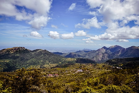 cumulus cloud formation over the mountains thumbnail