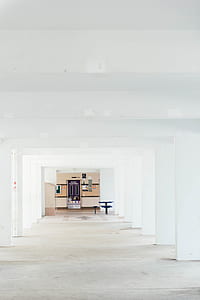 white painted pillars with dining area thumbnail