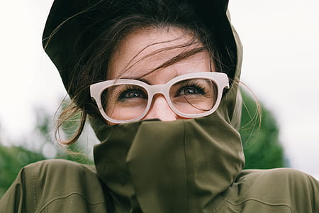 woman wearing eyeglasses and hoodie thumbnail