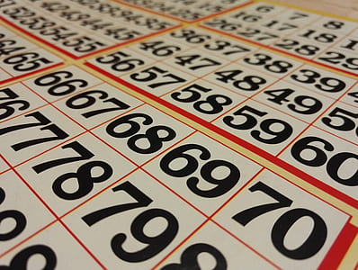 macro photography of bingo paper thumbnail