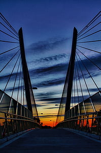 silhouette of suspension bridge thumbnail