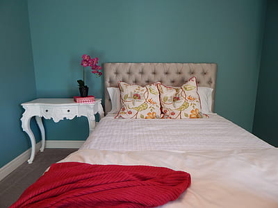 white and gray floral comforter set thumbnail