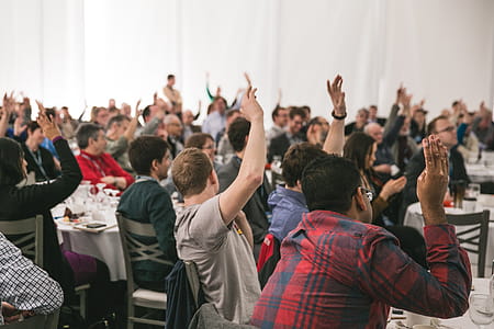 Crowd Participating At Event Photo thumbnail