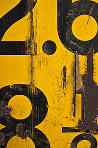 numbers, lettering, paint, peeling thumbnail