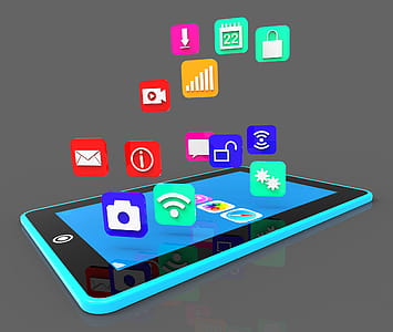 Social Media Phone Representing Application Software And Computer thumbnail