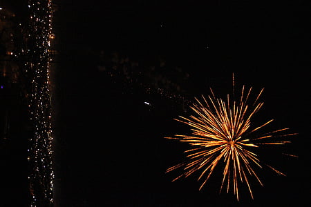 low light photography of fireworks thumbnail