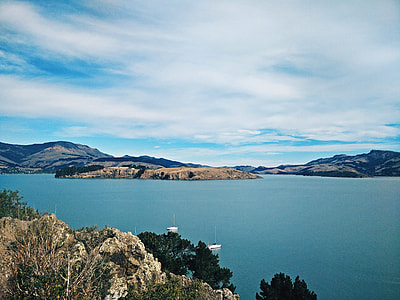 Landscape and water around Christchurch, New Zealand thumbnail