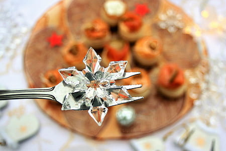 selective focus photograph of crystal on fork thumbnail