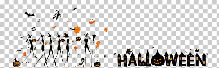 Halloween Silhouette Poster Banner Halloween Elegant Woman Png