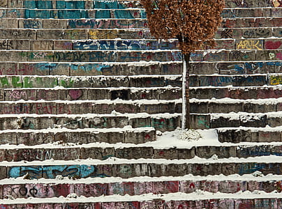 snow covered staircase thumbnail