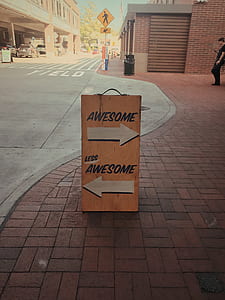 brown signage board thumbnail