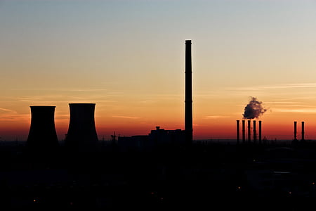 nuclear power plant during sunset thumbnail