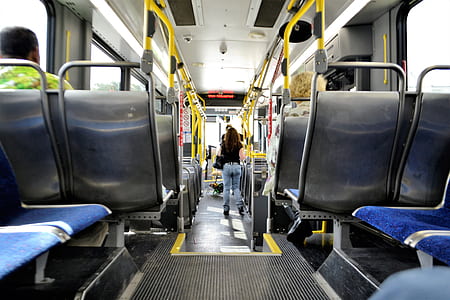 woman inside bus thumbnail