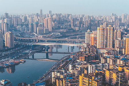 Urban metropolis Cityscape in Chongqing, China thumbnail