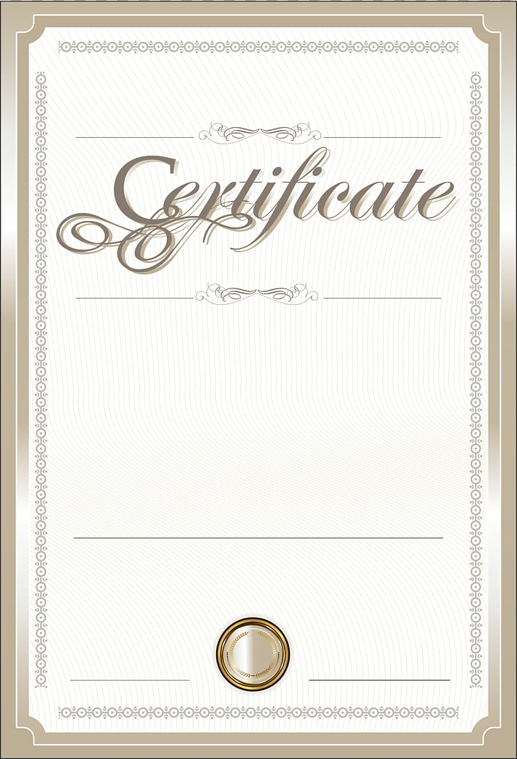 template certificate white blank certificate paper png clipart