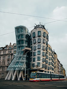 The Nationale Nederlanden building, known as the Dancing House or sometimes Fred and Ginger thumbnail