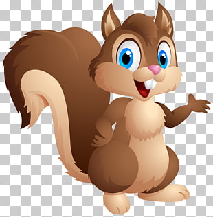 Chipmunk Cartoon Eastern gray squirrel , Cute Squirrel Cartoon , brown squirrel illustration PNG clipart