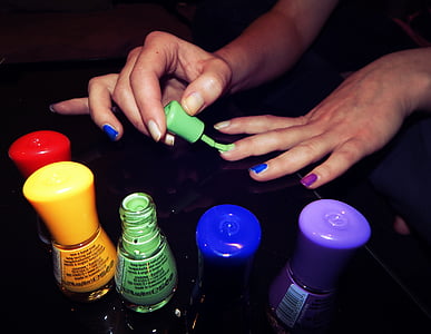 person putting nail polish thumbnail