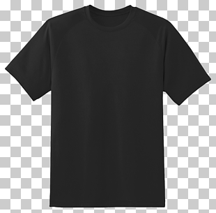 T-shirt Top Sleeve Clothing, Black T Shirt, white crew-neck t-shirt PNG clipart