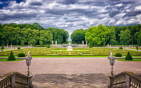 green labyrinth in landscape photography thumbnail