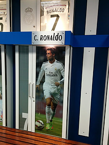 Cristiano Ronaldo lighted poster on wall thumbnail