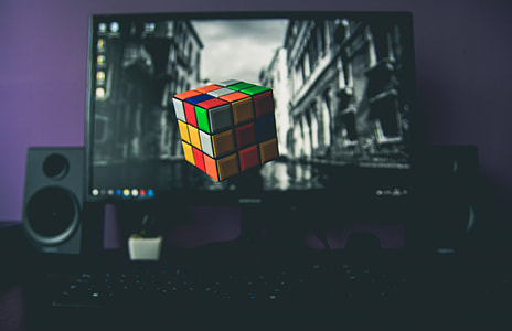 magic cube floating in front of desktop thumbnail