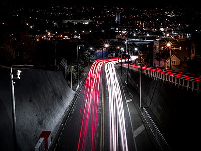 time-lapse photography of busy road thumbnail