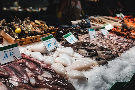 La Boqueria food market Barcelona Spain thumbnail