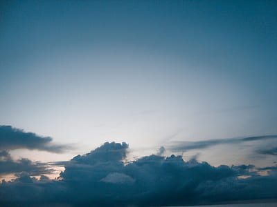 white sky with clouds at daytime thumbnail