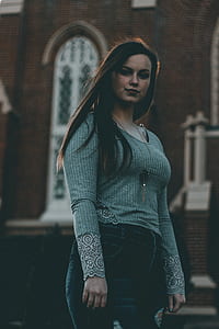 woman looking at the camera thumbnail