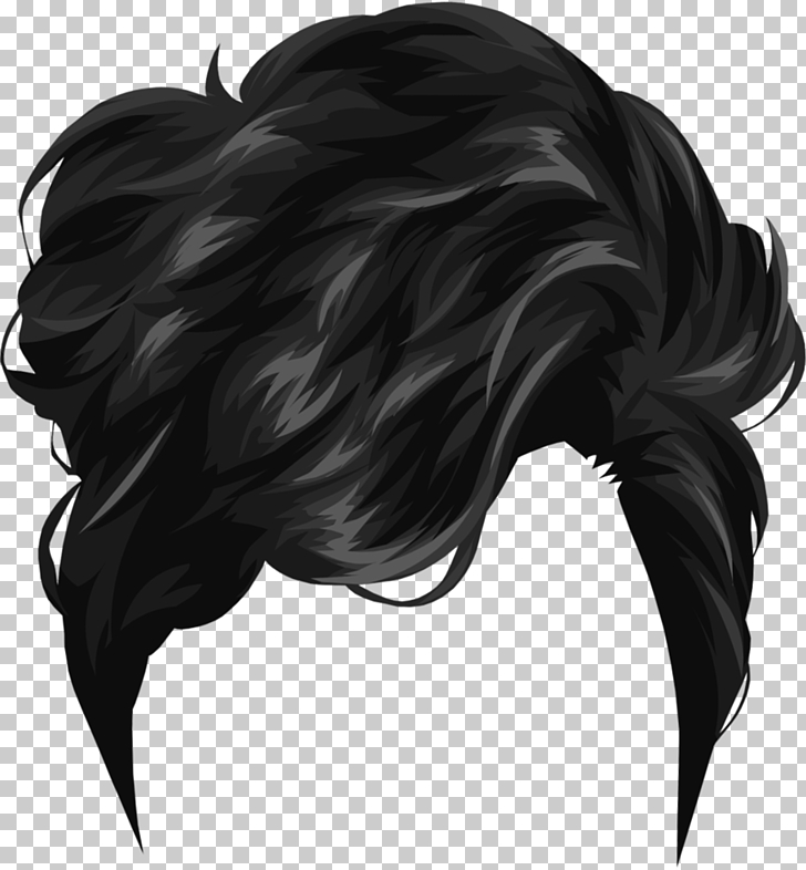 Hairstyle Long Hair Women Hair Straight Black Hair Illustration