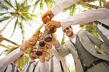 Guys doing a toast with Beers thumbnail