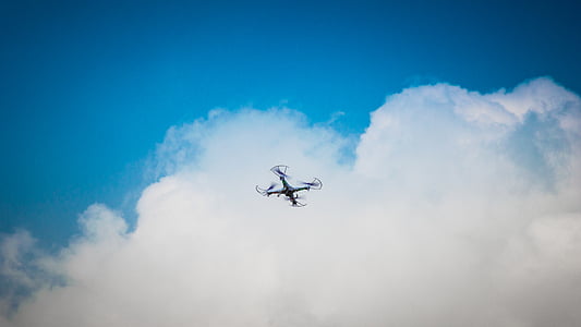 black quadcopter drone thumbnail