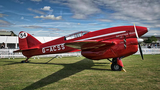 red G-ACSS plane on grass thumbnail