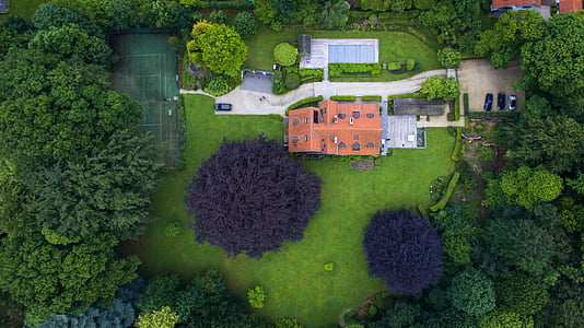 aerial photo of house with swimming pool thumbnail