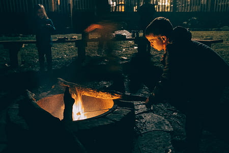 boy looking at fireplace thumbnail