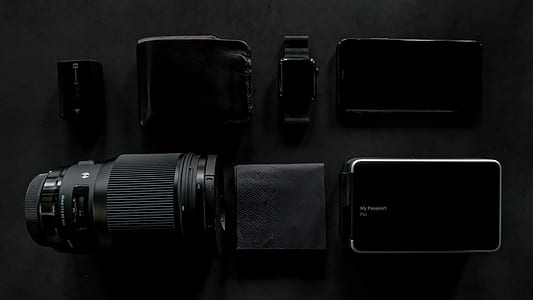 black DSLR camera lens thumbnail