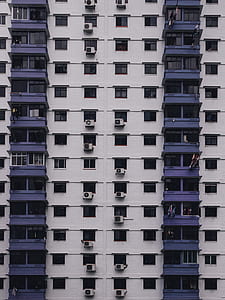 selective focus photography of purple and white building thumbnail