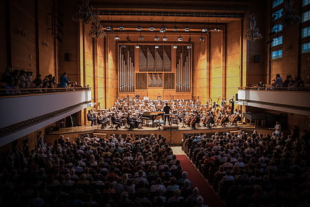 people in orchestra theater thumbnail