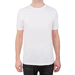 men's white crew-neck t-shirt thumbnail